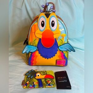 Loungefly x Disney x Pixar UP Kevin Cosplay Backpack & Wallet